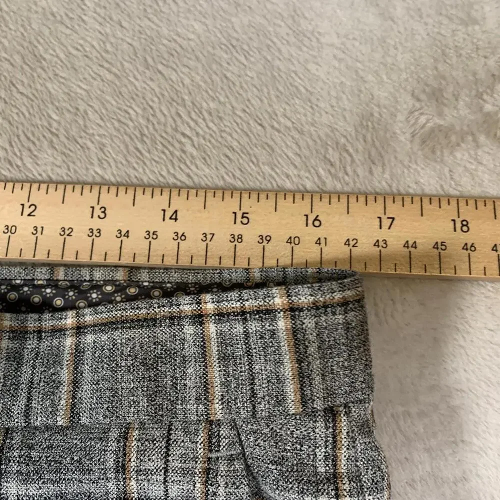 Murano Pants Mens 33x30 Gray Plaid Evan Fit Modern Comfort Flat‎ Front Dress - Picture 3 of 14